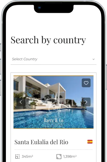 Phone with a property search interface