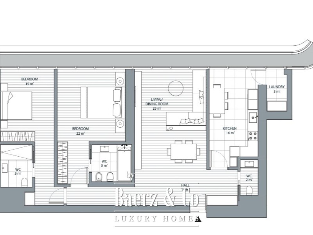 2 bedroom flat with balcony, parking in the Infinity Condominium image