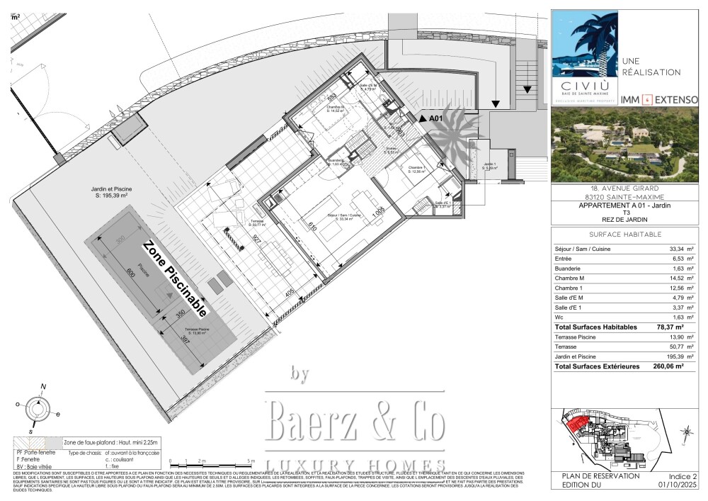 Sainte-Maxime — Two-bedroom apartment with private garden and pool image