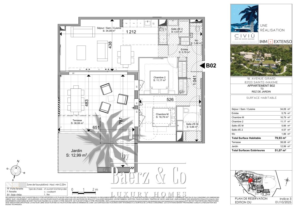 Sainte-Maxime — Two-bedroom apartment with a generous dining terrace image