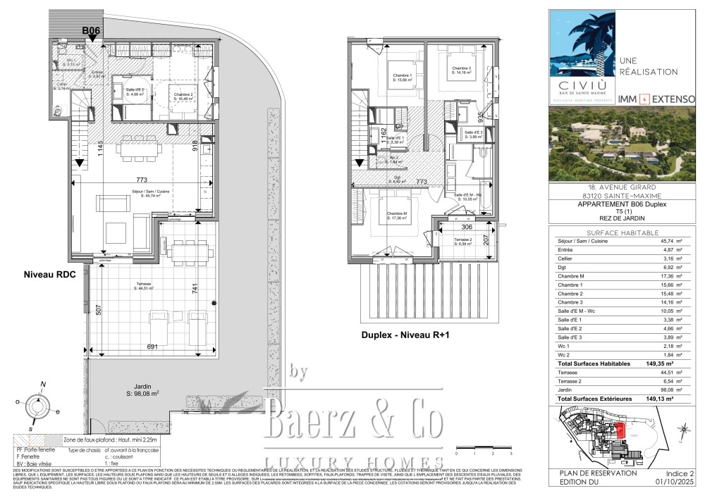 Sainte-Maxime — Four-bedroom duplex with garden and two terraces image