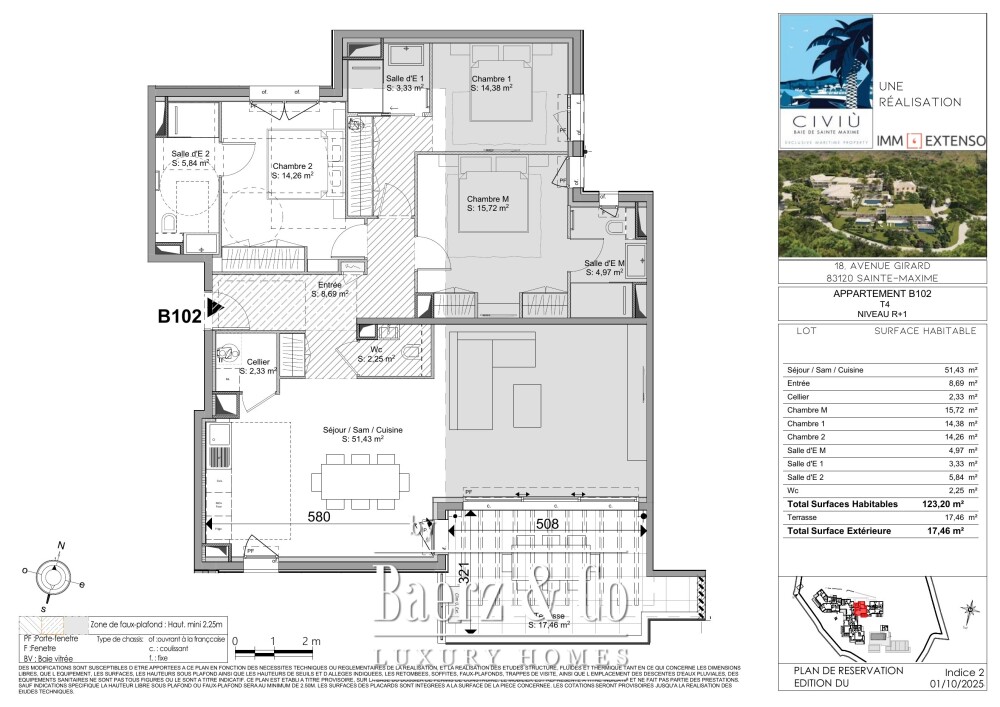 Sainte-Maxime — Three-bedroom first-floor apartment; under option image