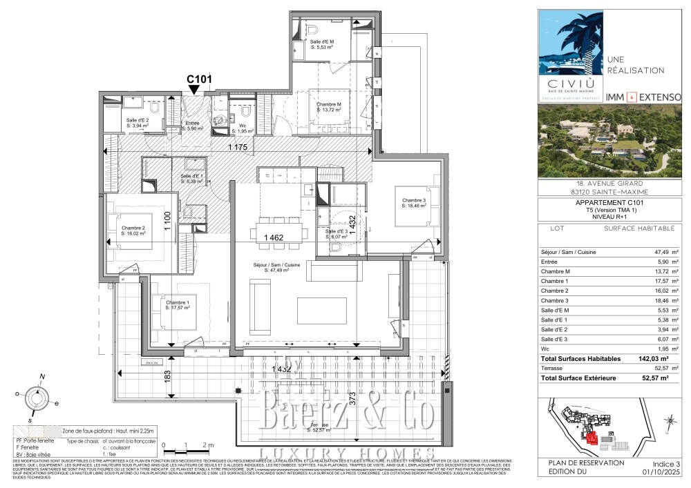 Sainte-Maxime — Four-bedroom apartment with large terrace; offer accepted image