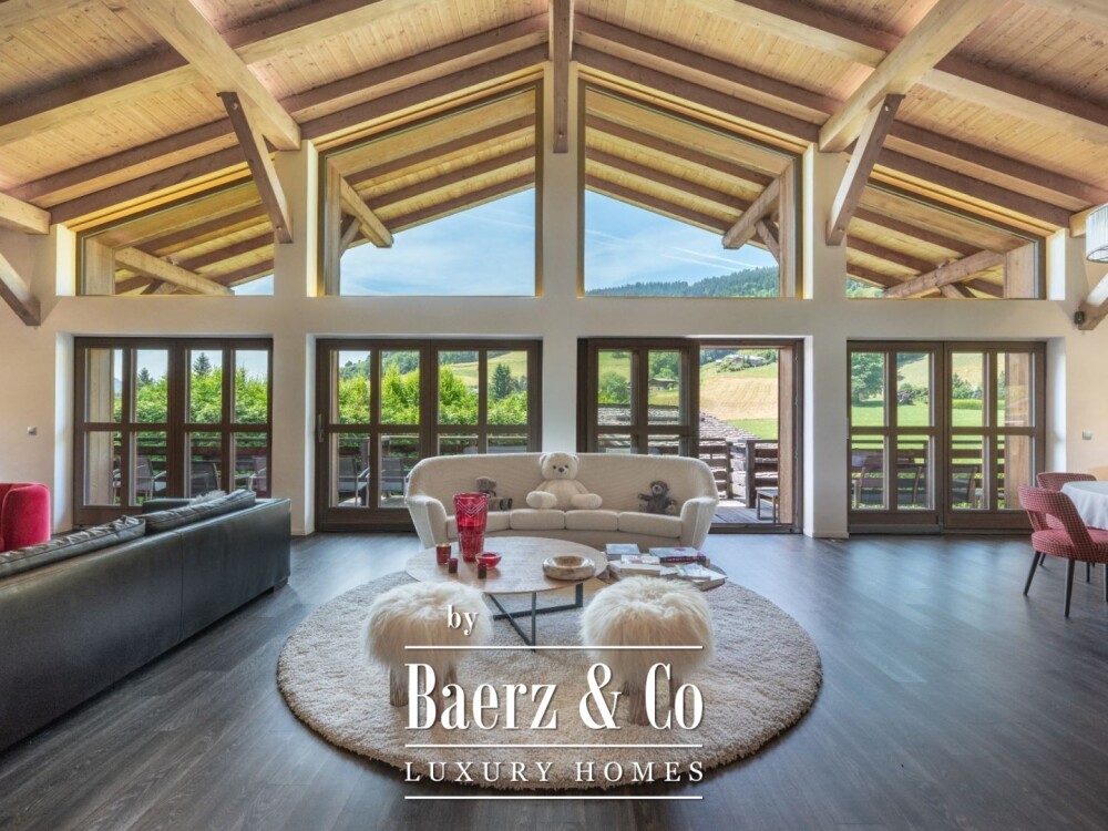 Private Estate in Demi-Quartier - Two Independent Chalets, Pool & Privacy Green Alpine Setting image