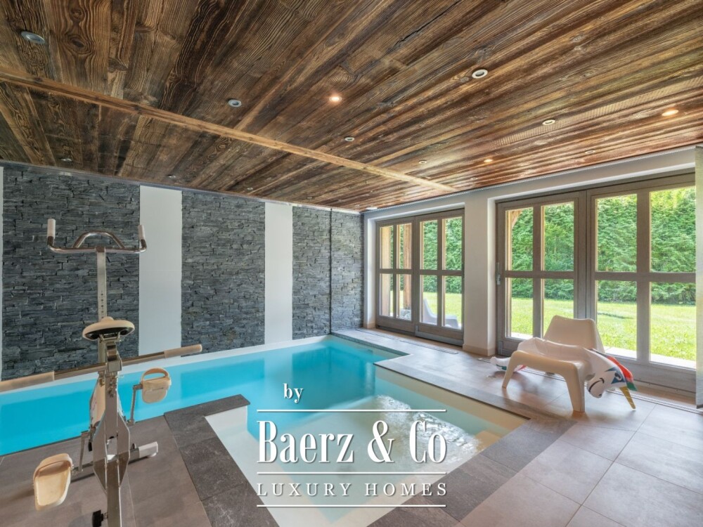 Private Estate in Demi-Quartier - Two Independent Chalets, Pool & Privacy Green Alpine Setting image