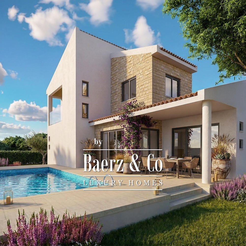 Pissouri Forest Park Villa 3: four bedroom villa with pool and sea views image