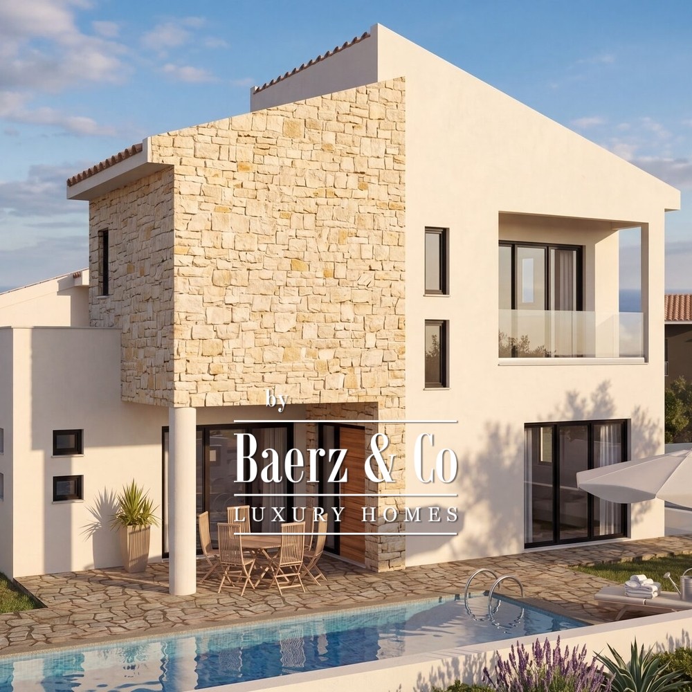 Pissouri Forest Park Villa 3: four bedroom villa with pool and sea views image