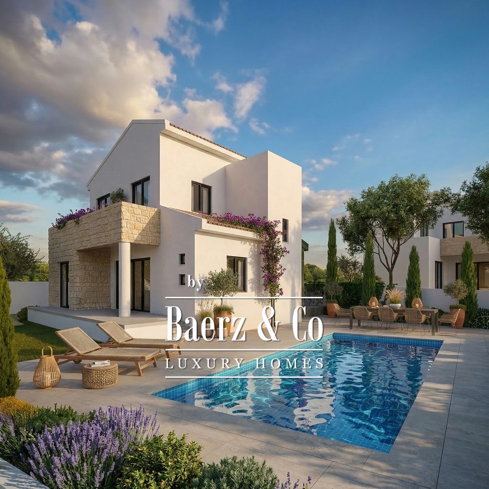 Pissouri Forest Park Villa 3: four bedroom villa with pool and sea views image