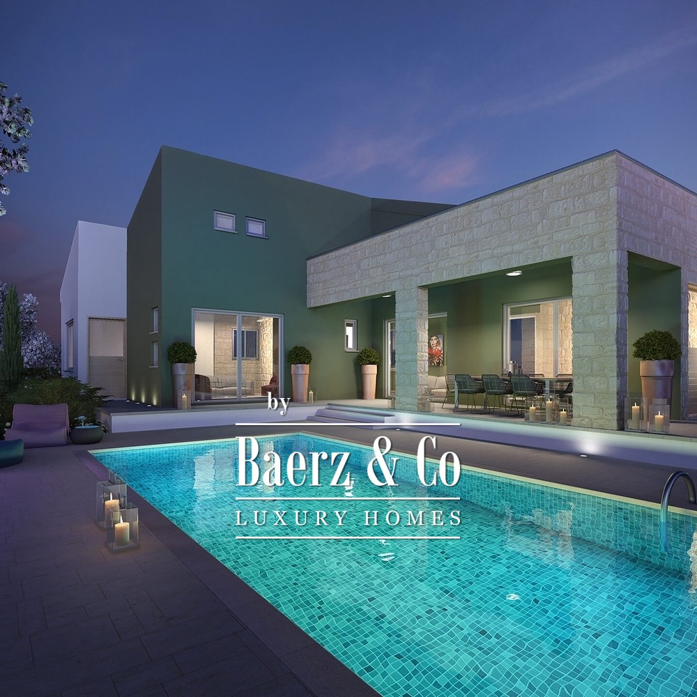 Pissouri Forest Park Villa 3: four bedroom villa with pool and sea views image