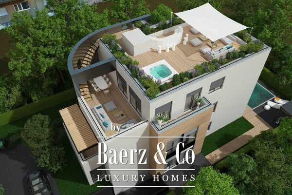 photo 5 Zagreb, Šalata, Srebrnjak, luxurious four-room apartment NEW BUILDING, 200 m², garden and pool