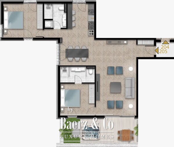 photo 2 Luxury Two Bedroom Apartment in Tivat with Terrace and Seaview