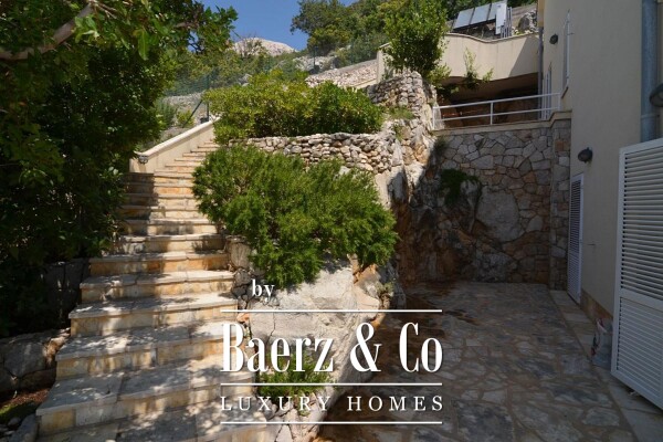 photo 16 Krk, Stara Baška, exclusive villa embedded in a rock NKP 450 m2, panoramic sea view