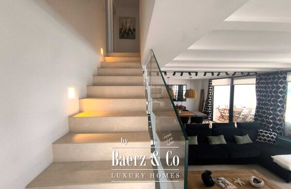photo 12 EXCLUSIVE LUXURY VILLA ON THE FIRST LINE OF THE SEA IN CIUTADELLA, MENORCA, WITH SWIMMING POOL AND MODERN DESIGN