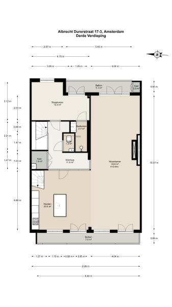 Floor Plan 2 - Albrecht Dürerstraat 17 3