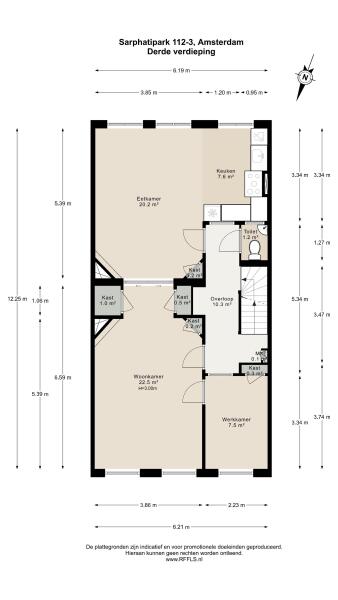 Floor Plan 1 - Sarphatipark 112 3