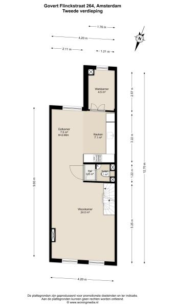 Floor Plan 5 - Govert Flinckstraat 264 H