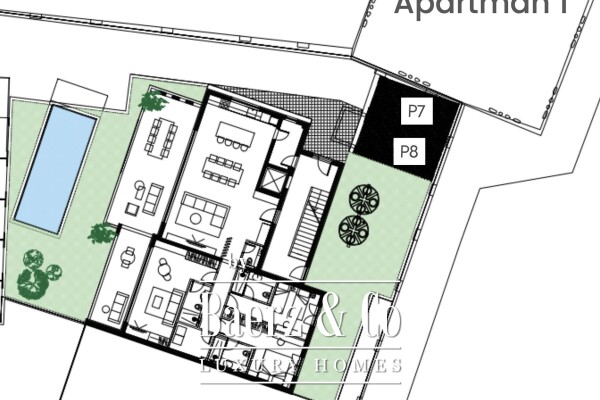 photo 4 Luxury apartment Zaton first row to the sea