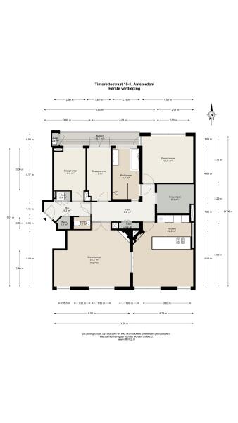 Floor Plan 1 - Tintorettostraat 10 1