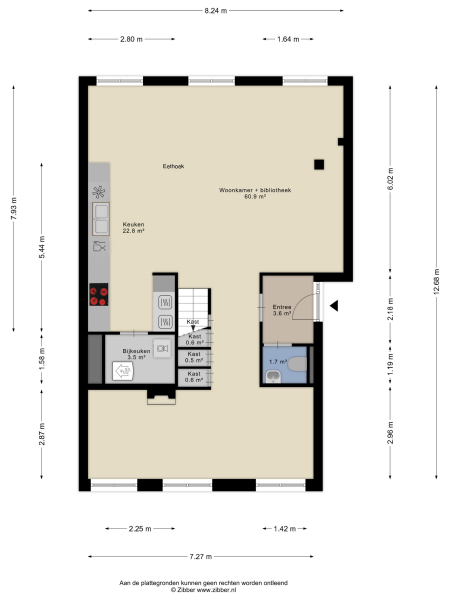 Floor Plan 1 - Papenhulst 1 D