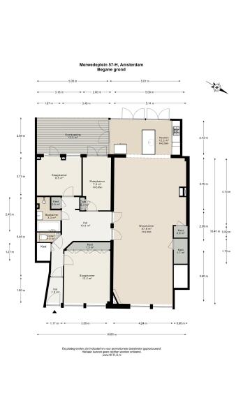 Floor Plan 1 - Merwedeplein 57 H