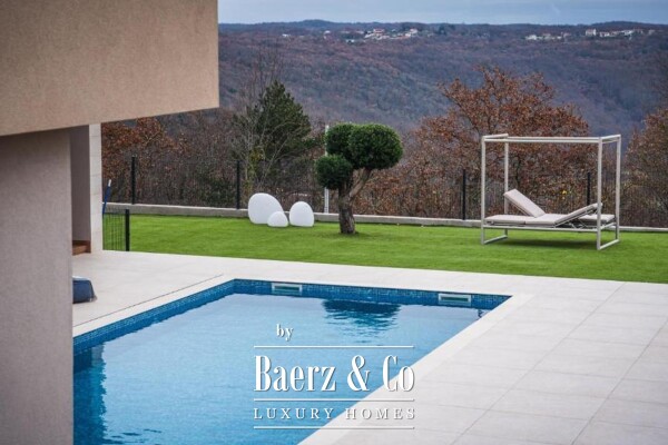 photo 2 Istria, Tinjan, luxurious modern house with heated pool and panoramic view of Učka