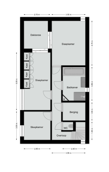 Floor Plan 2 - Het Ham 16