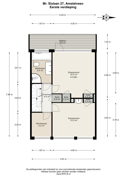 Floor Plan 2 - Mr. Sixlaan 27