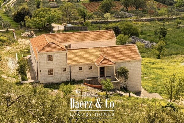 photo 2 Brač, Nerežišća, a stone villa on a spacious plot of 28,122 m².