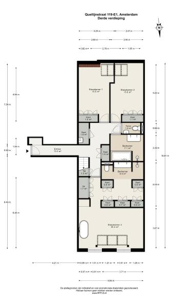 Floor Plan 1 - Quellijnstraat 119 E 1
