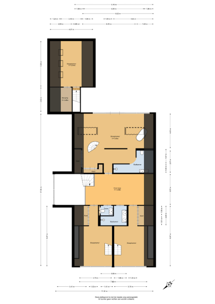 Floor Plan 3 - Middelblok 77 a