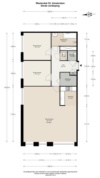 Floor Plan 1 - Westerdok 52