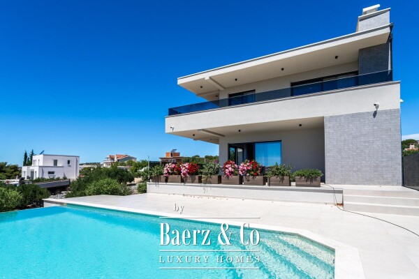 photo 1 Primošten, luxurious newly built villa with panoramic view