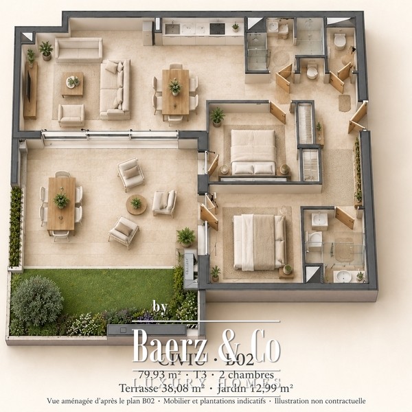 Floor Plan 1 - Avenue Girard 18-B02