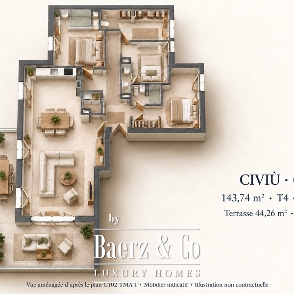 Floor Plan 1 - Avenue Girard 18-C102