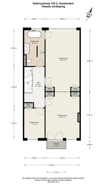 Floor Plan 2 - Valeriusstraat 132 2