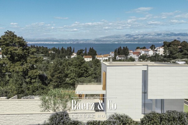 photo 5 Brač, Sutivan, modern villa under construction with open sea view