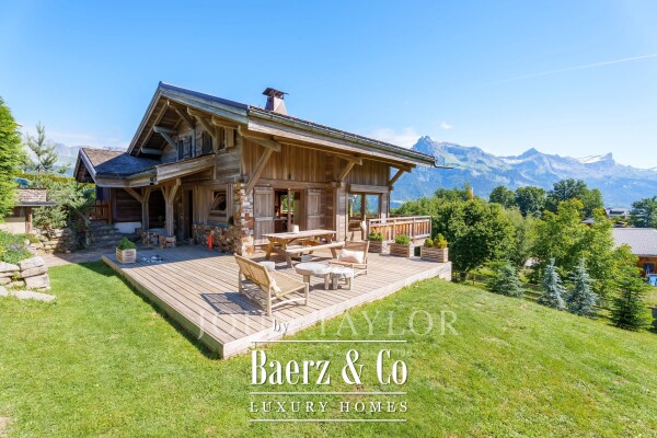 photo 1 Exceptional Chalet in Combloux – Breathtaking Mont Blanc Views