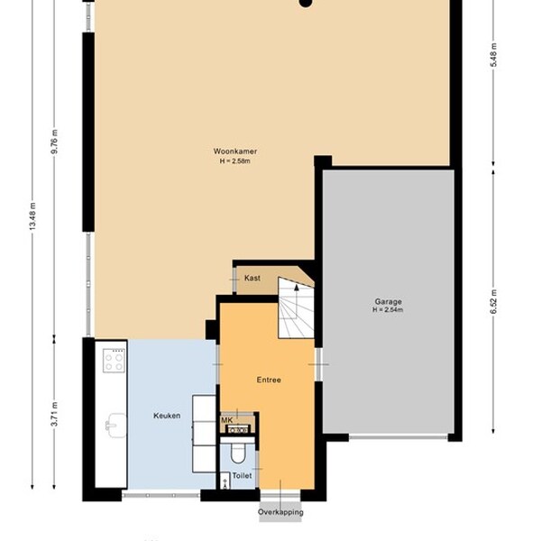 Floor Plan 1 - Binnengracht 8