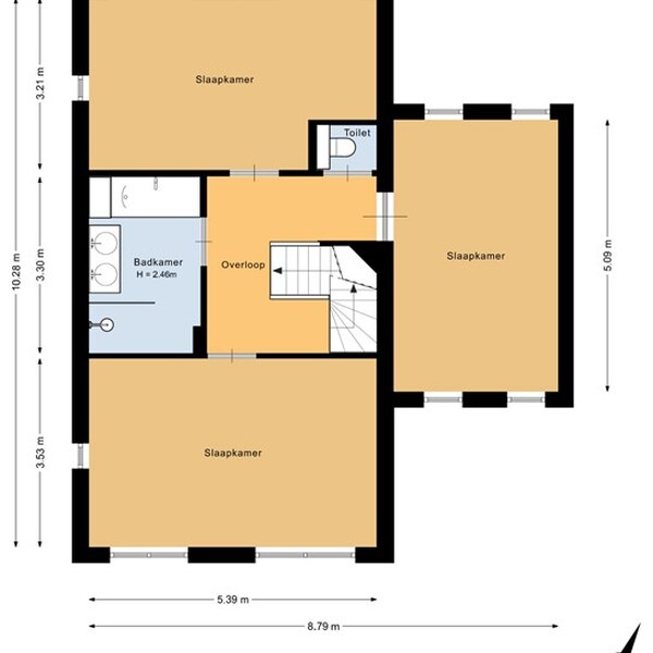 Floor Plan 2 - Binnengracht 8