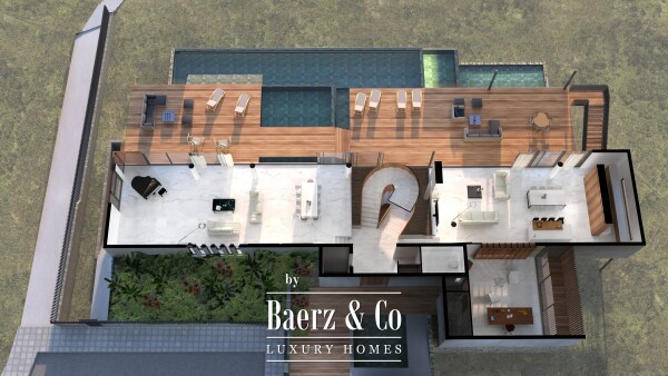 Floor Plan 3 - Villa Superior: contemporary six bedroom mansion with sea views in Peyia, Paphos