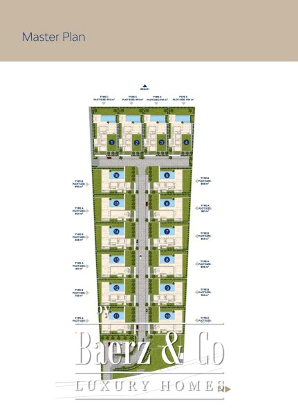 Floor Plan 3 - Blue Sky Exclusive Collection – key ready 4 bedroom beachfront villa with infinity pool and lift, Pervolia (villa 8)