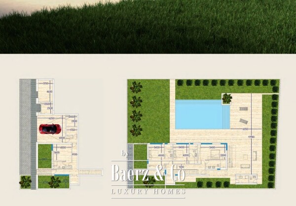 Floor Plan 2 - Blue Sky Exclusive Collection – key ready 4 bedroom beachfront villa with infinity pool and lift, Pervolia (villa 14)