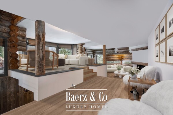 photo 3 Prestigious 7-room chalet - Unobstructed views of Mont-Blanc