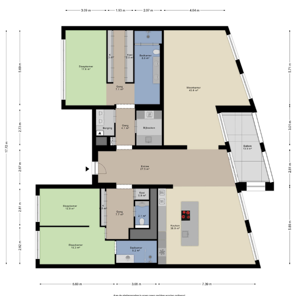 Floor Plan 1 - Zuidwal 11 K