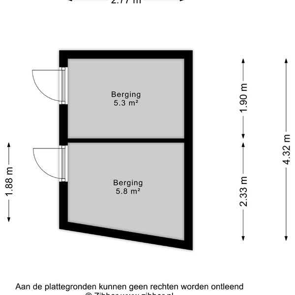 Floor Plan 2 - Zuidwal 11 K