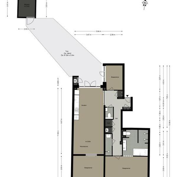 Floor Plan 1 - Minervaplein 34 H