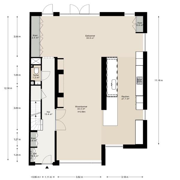 Floor Plan 1 - Prinses Margrietstraat 23