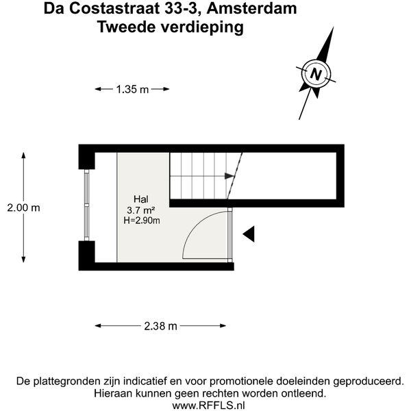 Floor Plan 1 - Da Costastraat 33 3