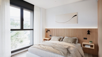 Efficient penthouse with private terrace and open city views