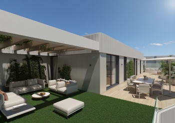 Spacious penthouse with extended layout and dual outdoor areas